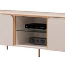 Ver imagem 7 de Rack Painel para TV até 65 Polegadas com LED 100% MDF 180CMX132CM Curvo Adele Branco Off White