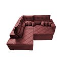 Ver imagem 6 de Sofá de Canto 2,60x2,36m Retrátil e Reclinável com Molas Cama inBox Platinum Esquerdo Suede