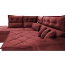 Ver imagem 5 de Sofá de Canto 2,60x2,36m Retrátil e Reclinável com Molas Cama inBox Platinum Esquerdo Suede