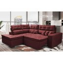 Ver imagem 1 de Sofá de Canto 2,60x2,36m Retrátil e Reclinável com Molas Cama inBox Platinum Esquerdo Suede