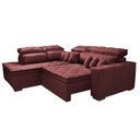 Ver imagem 7 de Sofá de Canto 2,60x2,36m Retrátil e Reclinável com Molas Cama inBox Platinum Esquerdo Suede