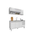 Ver imagem 2 de Conjunto Balcão de Cozinha para Pia Aéreo Dodoma Mdp/bp Branco G96 - Gran Belo