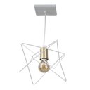 Ver imagem 3 de Pendente 1 Lâmpada Branco Metal Zaggy Pantoja e Carmona