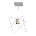 Ver imagem 1 de Pendente 1 Lâmpada Branco Metal Zaggy Pantoja e Carmona