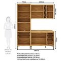 Ver imagem 3 de Cozinha Compacta 100% Mdf 3 Peças 8 Portas e 5 Gavetas  190cm Barbados Espresso Móveis
