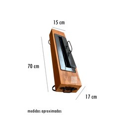 Lareira Álcool EcológicA Decoração Mesa CHÃO MADEIRA DEMOLIÇÃO dormente 70 cm MINAS ARTE PRÓPRIA LAR - 3