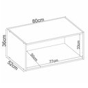 Ver imagem 7 de Armário Aéreo Proença 80cm 1 Porta Basculante Nogueira Touch/nude Prime Tx - Demartêz