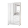 Guarda-roupa Solteiro com Espelho e 2 Portas - 2