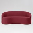 Ver imagem 7 de Sofá Curvo Montserrat 180cm 03 Lugares Veludo Vermelho Marsala - CasaePoltrona