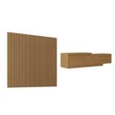 Ver imagem 3 de Rack Extensível com Painel Ripado TV 75 Polegadas Planejado 200x180cm Aruá CabeCasa MadeiraOriginals