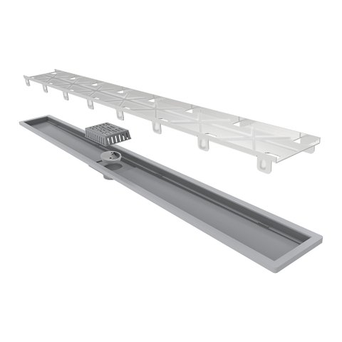 Ralo Linear Elleve Royal 132 90cm com Tampa Oculta Oculta 132
