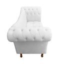 Ver imagem 3 de Recamier Divã Rio 1,50m Suede Branco - Dominic Decor