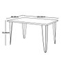 Conjunto Mesa de Jantar Hairpin 130x80 Natural com 4 Cadeiras Eames Eiffel - Nude - 5