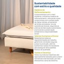 Ver imagem 7 de Puff Modular com Pé Madeira Sôma CabeCasa MadeiraOriginals Bege Natural