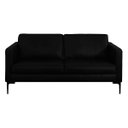 Ver imagem 5 de Sofá Decorativo Sala de Estar Europa 2 Lugares 200cm Couro Preto - Mozzelar