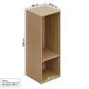 Ver imagem 5 de Módulo 45x120 2 Portas 1 Kit Prateleiras Frame CabeCasa MadeiraOriginals