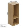 Módulo 45x120 2 Portas 1 Kit Prateleiras Frame CabeCasa MadeiraOriginals - 5