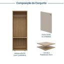 Ver imagem 4 de Módulo 45x120 2 Portas 1 Kit Prateleiras Frame CabeCasa MadeiraOriginals