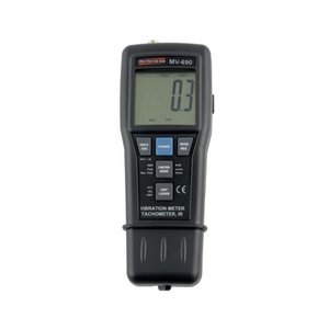 Medidor Vibração Digital Tacômetro Contato Pp Data Hold Peak Datalogger Mv-690 Portátil