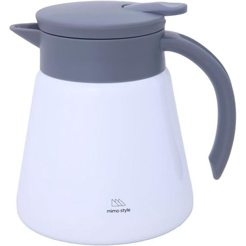 Garrafa Térmica Daily Inox White Parede Dupla  600ml - Mimo Style