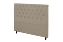 Ver imagem 1 de Cabeceira Embaixatriz Plus King Size 1950mm Veludo Bege Escuro - Simbal