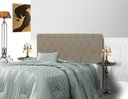 Ver imagem 3 de Cabeceira Embaixatriz Plus King Size 1950mm Veludo Bege Escuro - Simbal