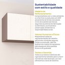 Ver mais imagens de Ponte Planejada Solteiro 100% MDF 2 Portas Orion CabeCasa MadeiraOriginals Marrom/Mocha/Linho
