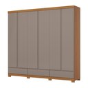 Ver imagem 1 de Guarda Roupa Casal 06 Portas 09 Gavetas Imperial D344 Cinamomo Avelã - Henn