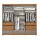 Ver imagem 2 de Guarda Roupa Casal 06 Portas 09 Gavetas Imperial D344 Cinamomo Avelã - Henn