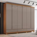 Ver imagem 4 de Guarda Roupa Casal 06 Portas 09 Gavetas Imperial D344 Cinamomo Avelã - Henn