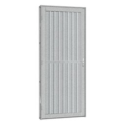 Porta de Aço Postigo Xadrez Tradição 83x215 R60 Abertura Esquerda - 1