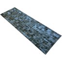 Ver imagem 2 de Tapete de couro passadeira preto natural 0,70x2,30 com borda