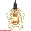 Ver imagem 3 de 2 Pendentes Aramado Cálice P Luminária Lustre Teto Retrô Vintage Industrial Balcão Dourado