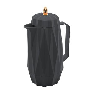 Garrafa Térmica de Plástico Diamond Lyor 1 L Cinza