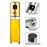 Pulverizador Azeite Vinagre Dosador Spray Borrifador Vidro Inox Dourado - 9