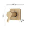 Ver imagem 3 de Acabamento para Registro de Monocomando Australis Dourado/Matte Meber Metais