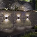Ver imagem 2 de Arandela Led Taschibra Quadre Slim Ip65 Marrom Bivolt 3000k Luz Quente