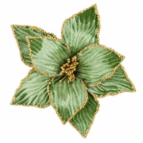 Flor - 32cm x 20cm - 8 Petalas - Verde