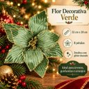 Ver imagem 3 de Flor - 32cm x 20cm - 8 Petalas - Verde