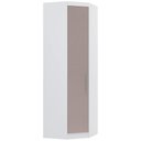 Ver imagem 1 de Guarda Roupa Canto Obliquo 70cm 1 Porta Taiga Branco/cinnamon L01 - Mpozenato