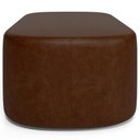 Ver imagem 7 de Puff Decorativo Orgânico para Living Quarto 100cm Doha W01 Couríssimo Marrom - Lyam Decor
