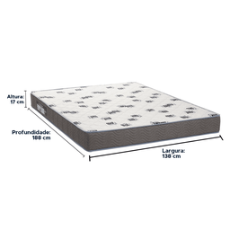 Colchão Casal Ortobom Light D33 (138x188x20) - Espuma D33 Pró Aditivada de Alta Performance Ortobom - 3