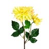 Dália Amarela Haste 60x18x15cm Flor Planta Artificial - 1