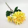 Dália Amarela Haste 60x18x15cm Flor Planta Artificial - 4