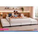 Ver imagem 2 de Cama Box c/2 Auxiliares King Poli White Castor 193x203x27