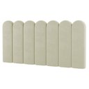 Ver imagem 1 de Painel Cabeceira Cama Box Solteiro Lana 100cm Sintético Bege - Desk Design