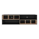 Ver imagem 6 de Rack para TV 75" Suspenso com Nichos Jazz Multimóveis MP1021 Preto/Rustic
