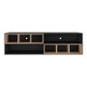 Rack para TV 75" Suspenso com Nichos Jazz Multimóveis MP1021 Preto/Rustic - 6