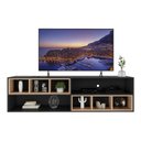 Ver imagem 5 de Rack para TV 75" Suspenso com Nichos Jazz Multimóveis MP1021 Preto/Rustic