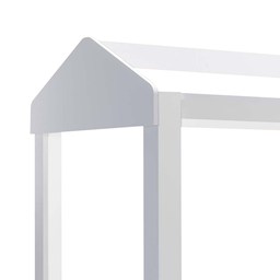 Cama Casinha Montessoriana Crystal 100% Mdf Solteiro Branco - 3